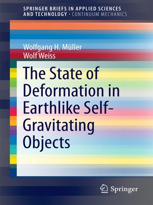 cover image of The State of Deformation in Earthlike Self-Gravitating Objects